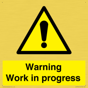 Warning Work in progress